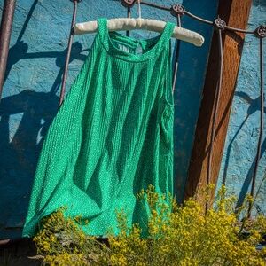 Adrianna Papell green sleeveless top